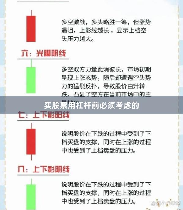 买股票用杠杆前必须考虑的